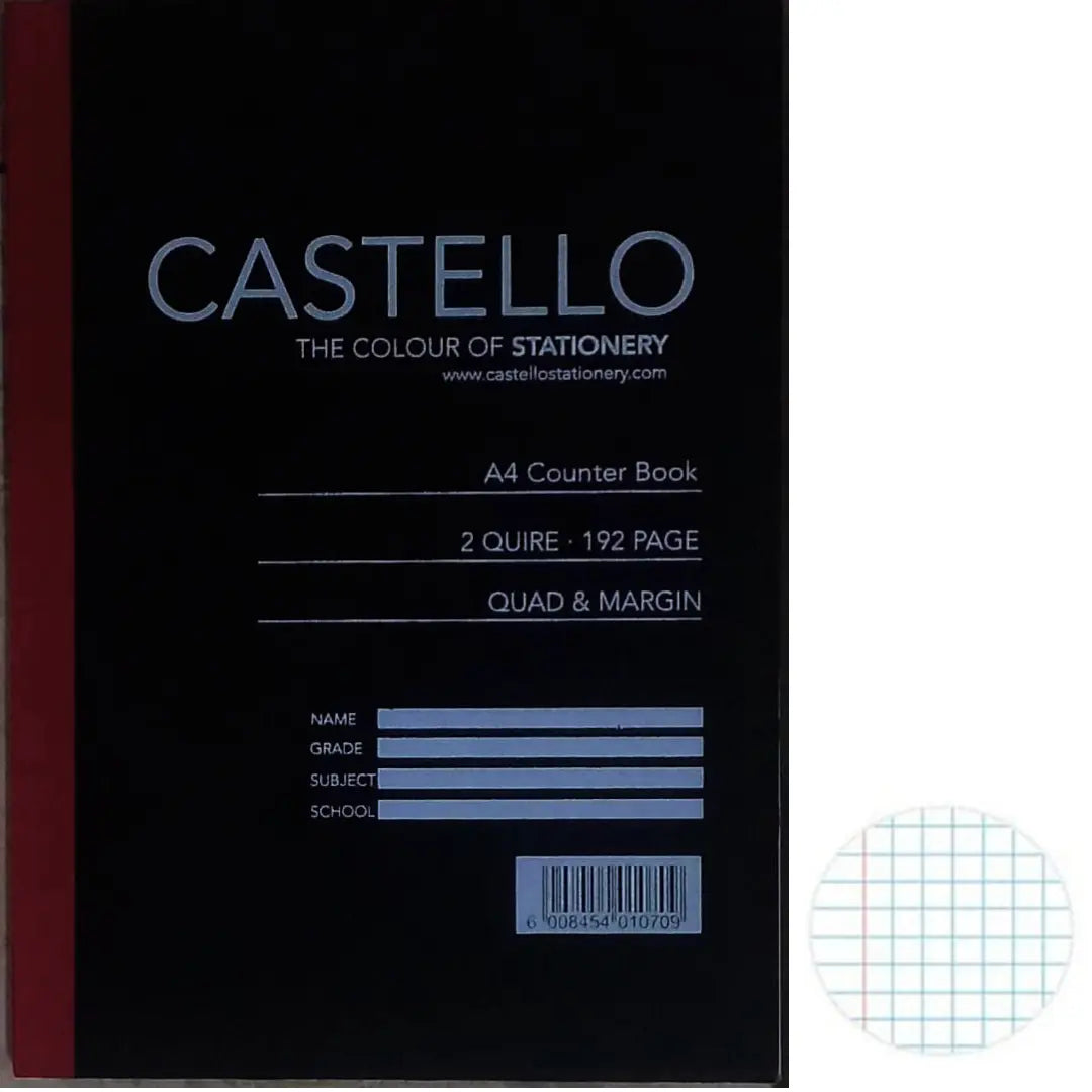 A4 Hardcover 2 Quire Quad And Margin 192 Pages, Castello Honey Bee Online