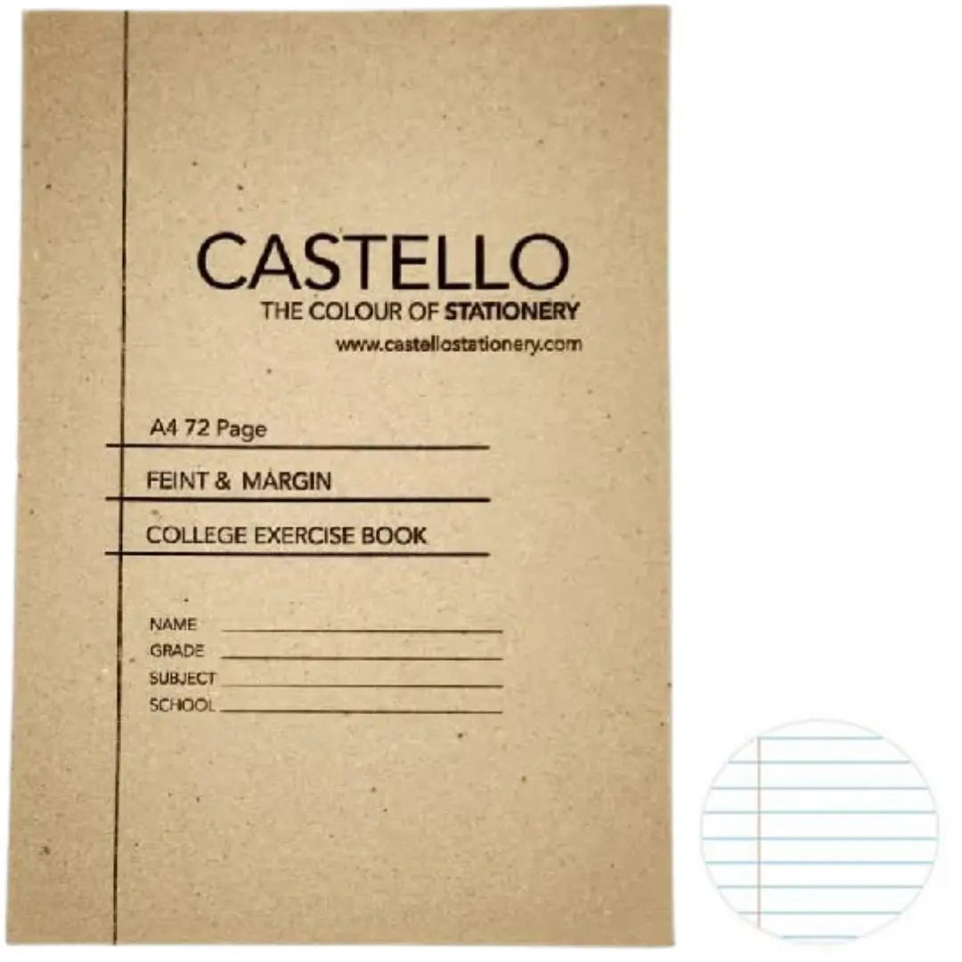 A4 Softcover Feint and Margin 72 Page, Castello Honey Bee Online