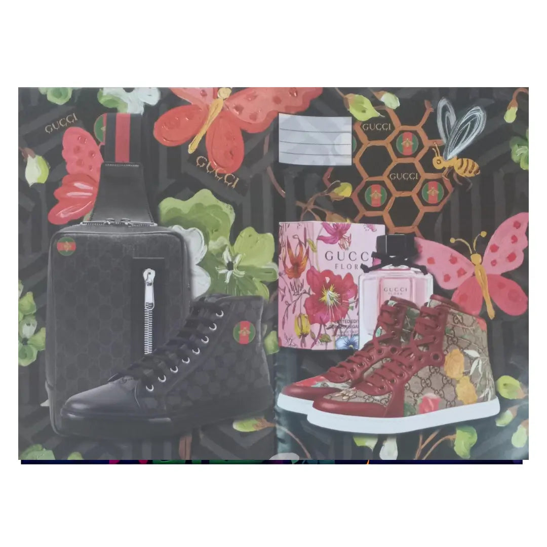 A4 Precut Book Covers - Gucci Sneaker Design - Pack of 5 Honey Bee Online