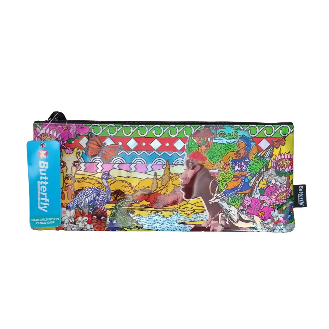 Butterfly Pencil Case - Africa, (33cm) BUTTERFLY