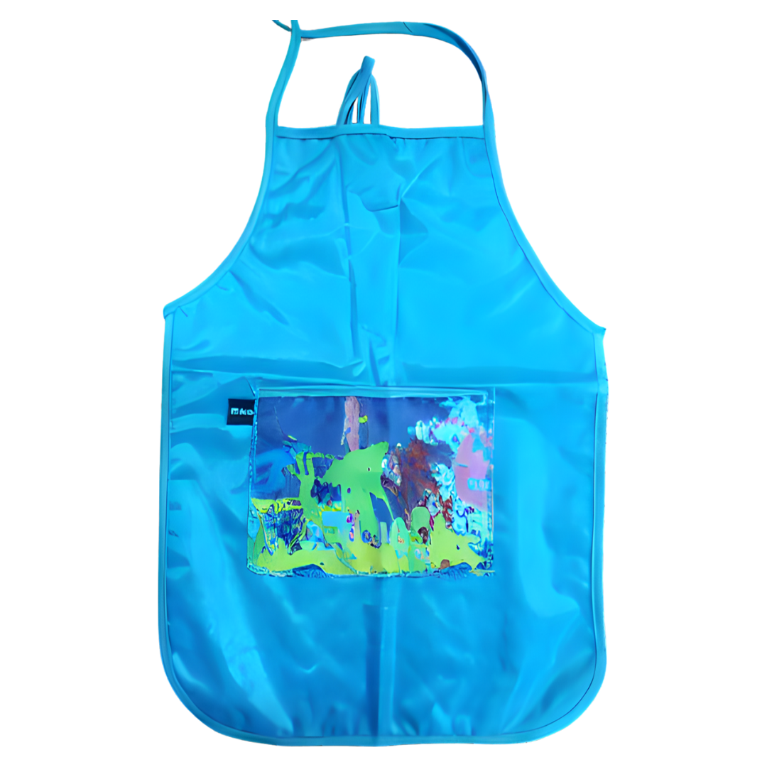 Plastic Kiddies Aprons - Splash Designed, Turquoise