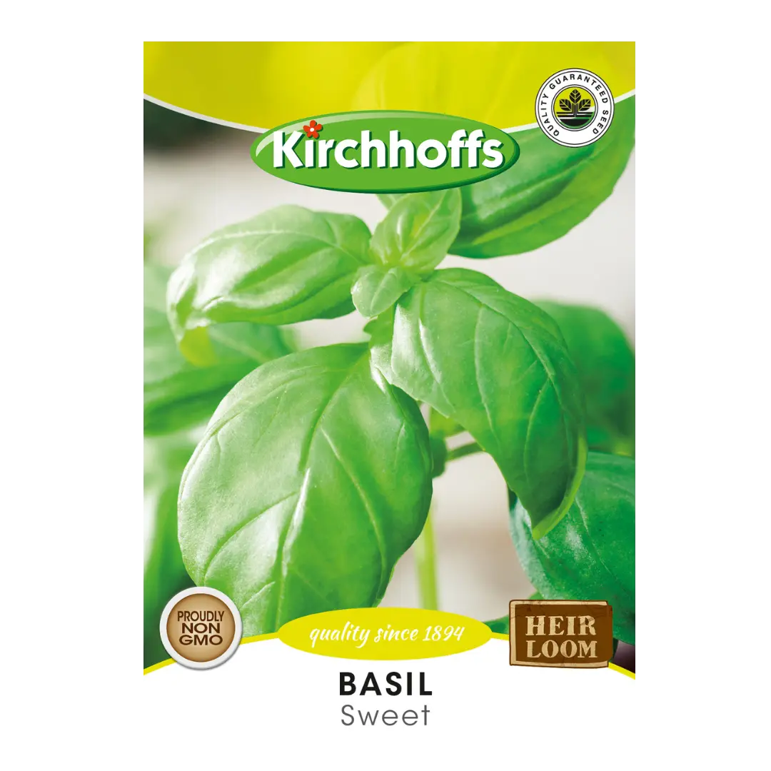 Basil (Sweet) - Kirchhoff Seeds, Herbs Honey Bee Online