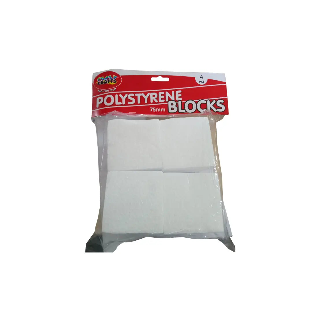 Polystyrene Blocks - 75mm -4pc Crazy Crafts