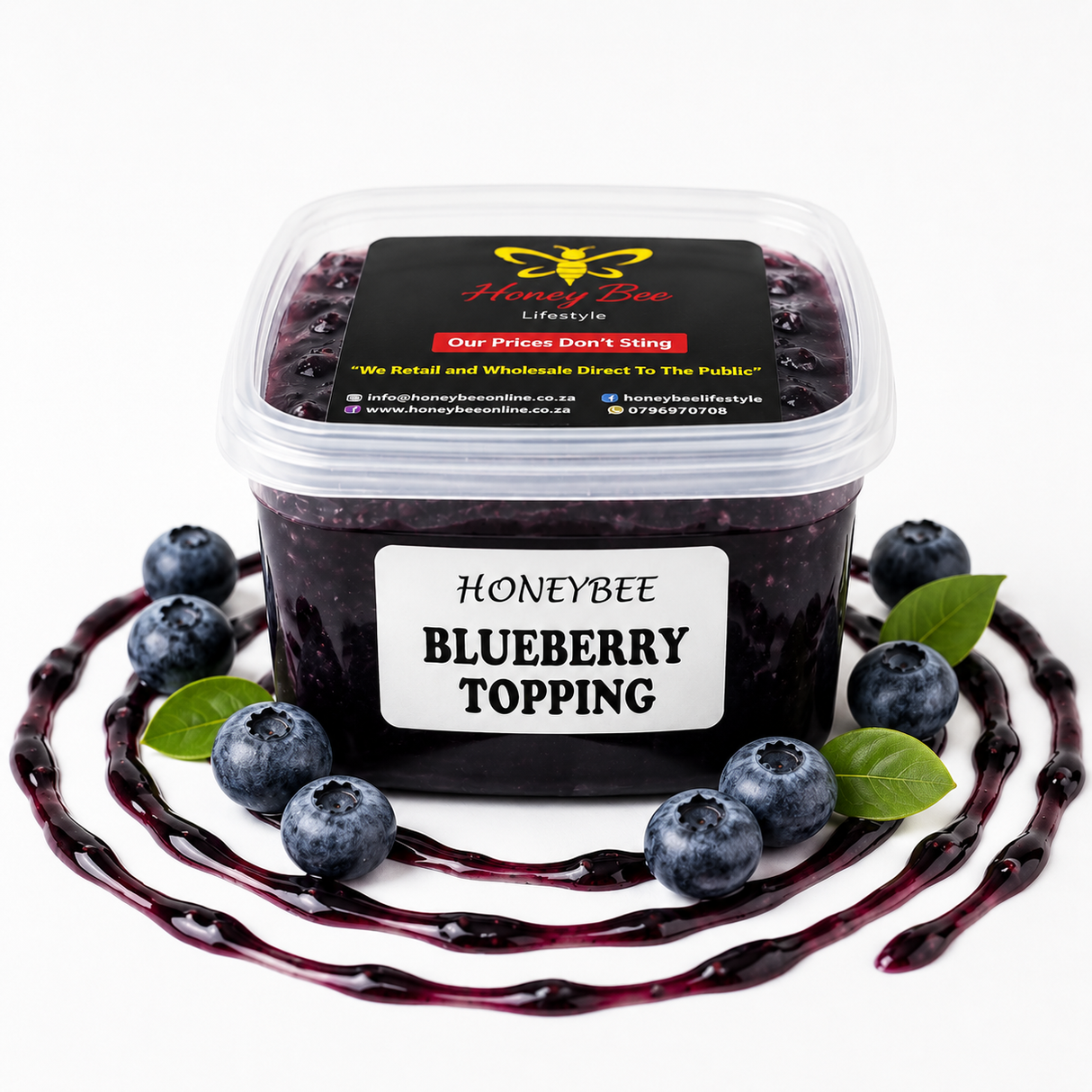 Blueberry Fruit Topping - 300g Ready-to-Use Dessert & Cake Topping