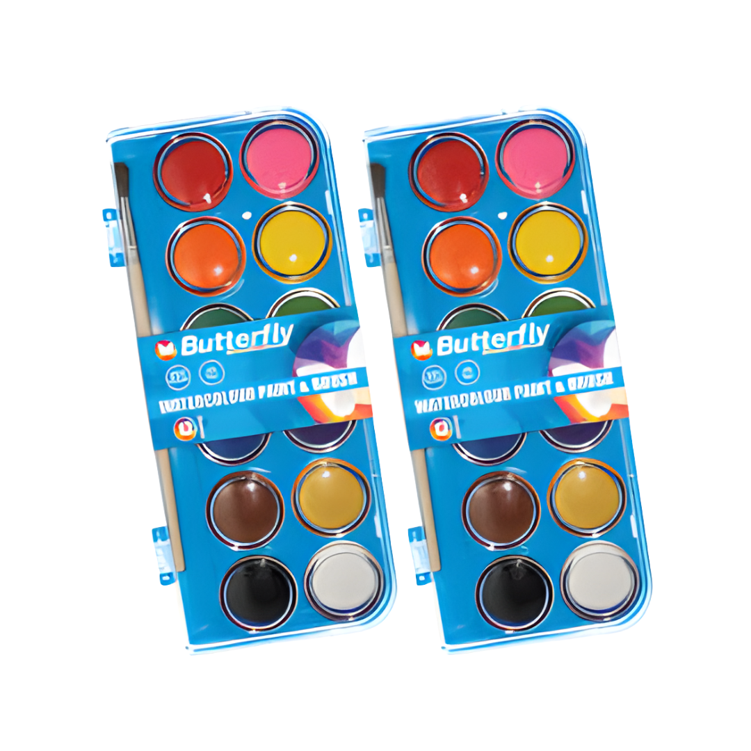 Butterfly Water Colour Paint Set of 12