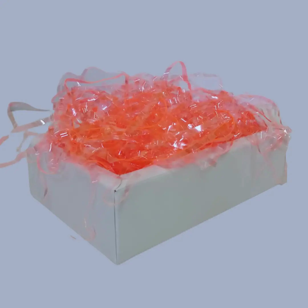 Cellophane Shreds - Fluorescent Orange, 100g Honey Bee Online