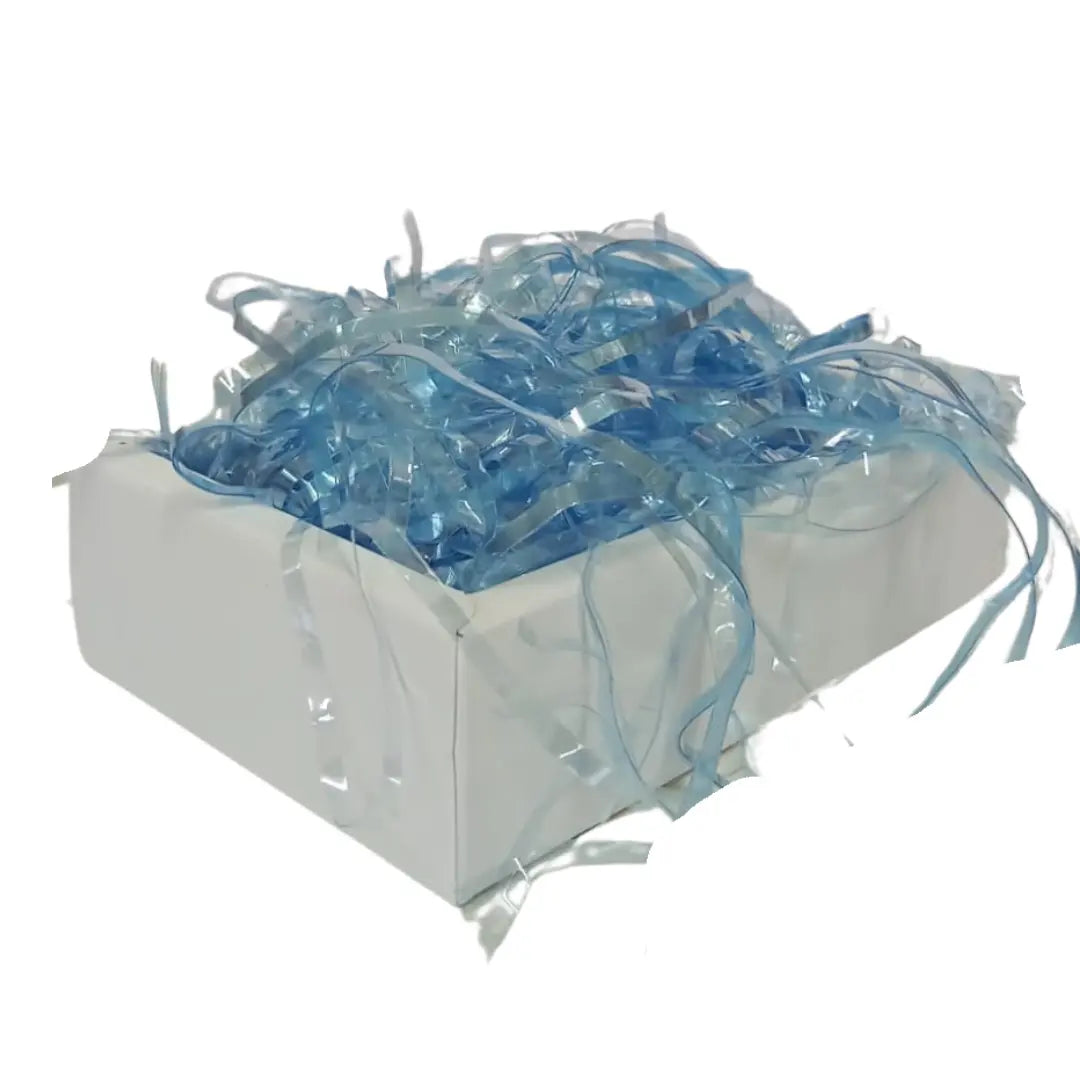 Cellophane Shreds - Sky Blue, 100g Honey Bee Online