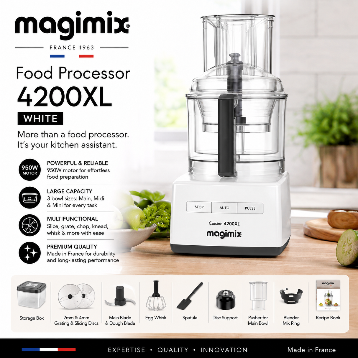 Magimix Food Processor - 4200XL, White