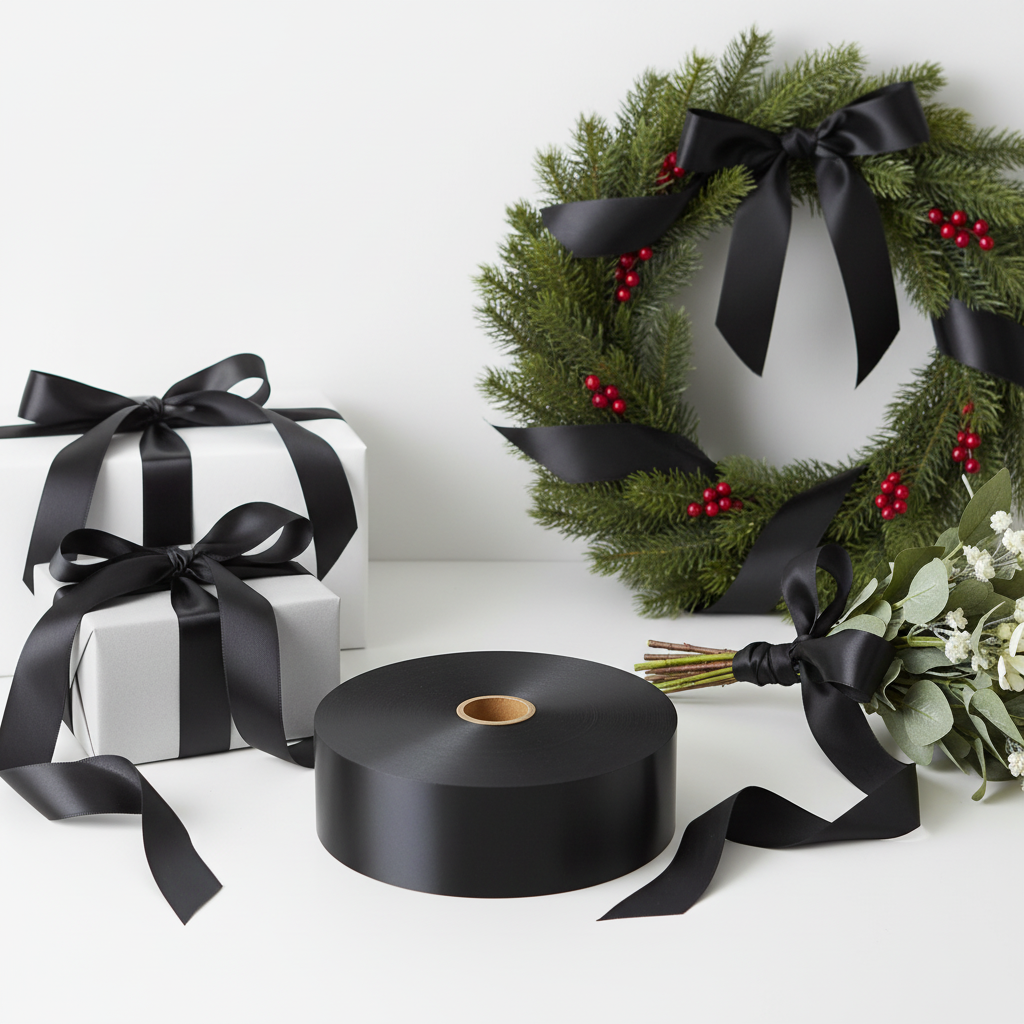 Poly Ribbon 100m x 3cm- Black