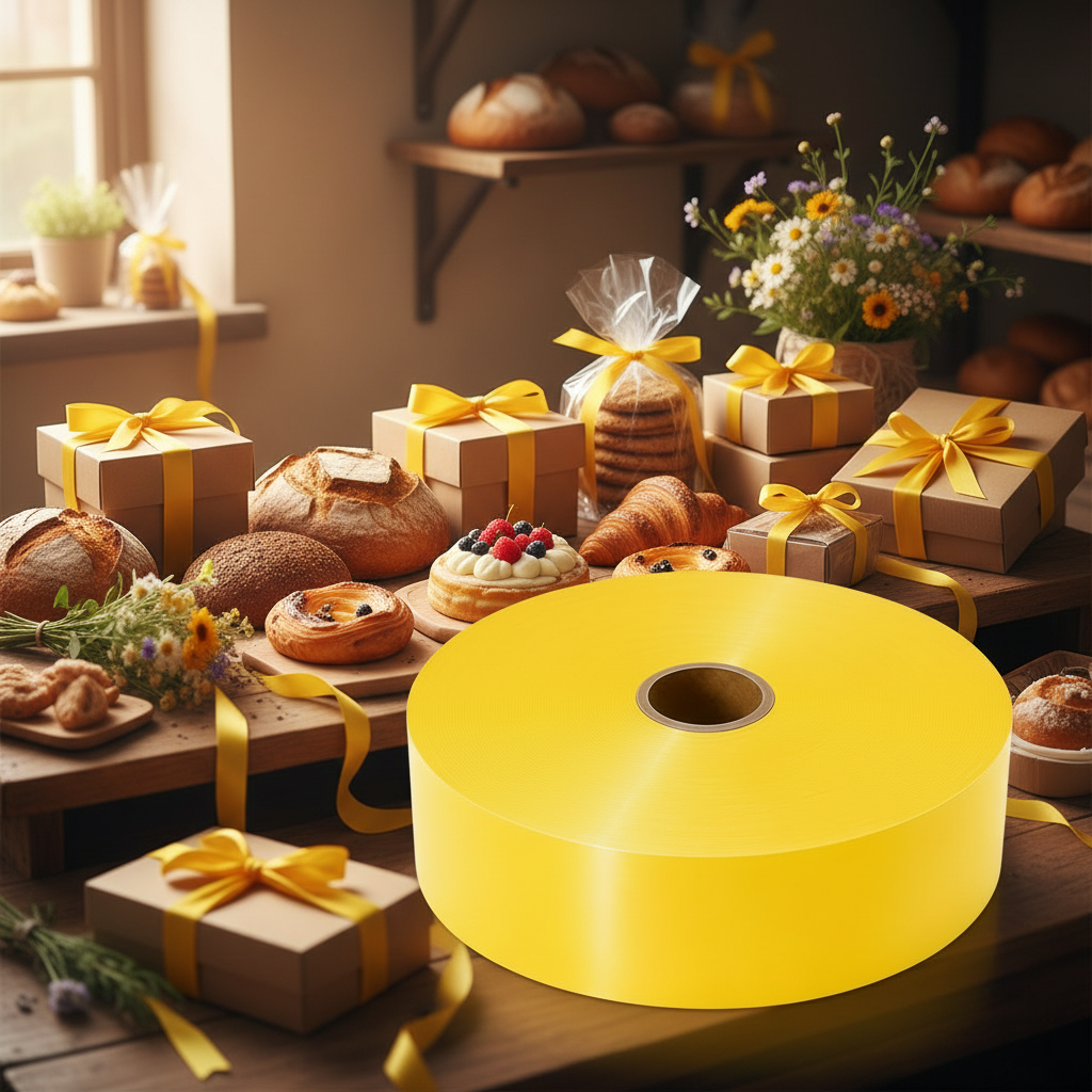 Poly Ribbon 100m x 3cm - Daffodil