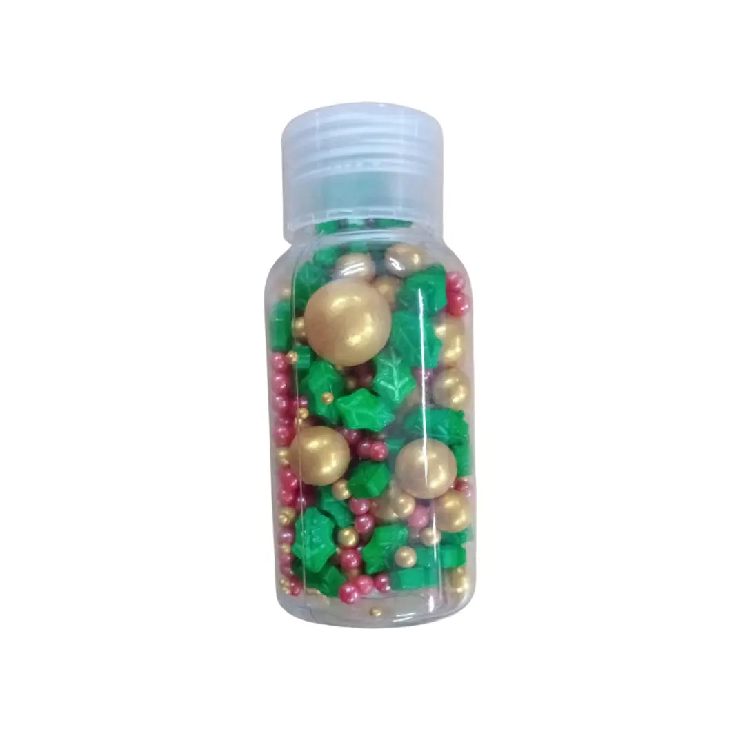 Edible Pearl Sprinkles -Holiday mix Honey Bee