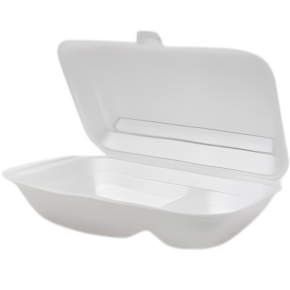 Combo Burger Takeaway Boxes - 25s, Divided, Polystyrene