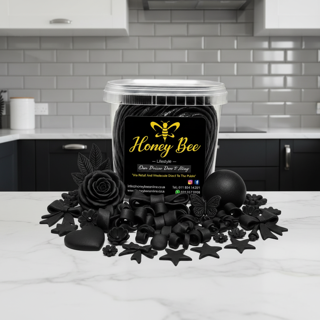 Premium Fondant – Black, Assorted Sizes