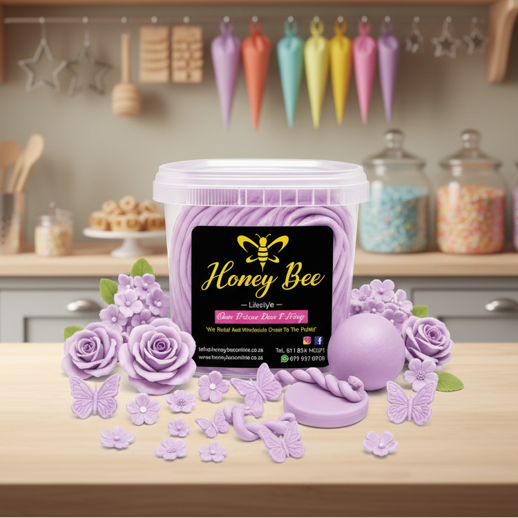 Premium Coloured Fondant – Light Purple, Assorted Sizes