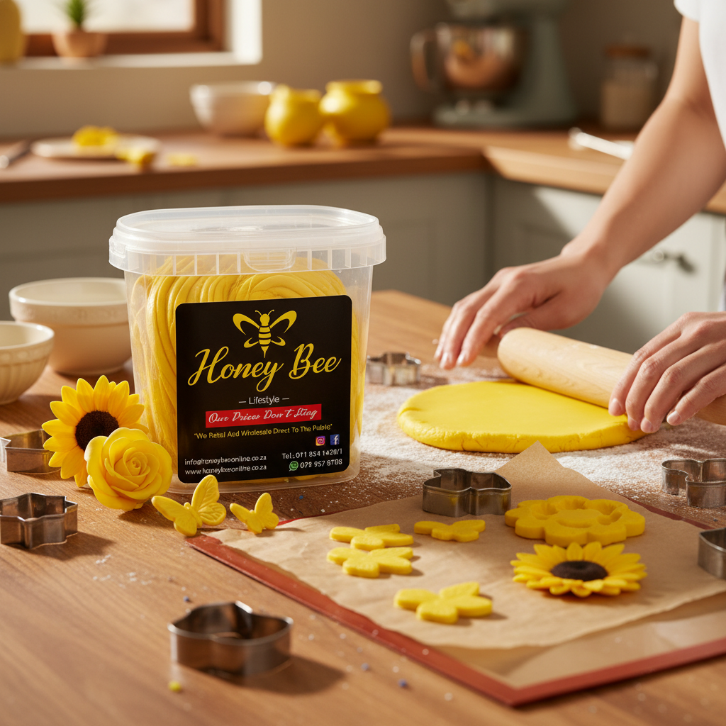 Premium Coloured Fondant – Yellow, Assorted Sizes