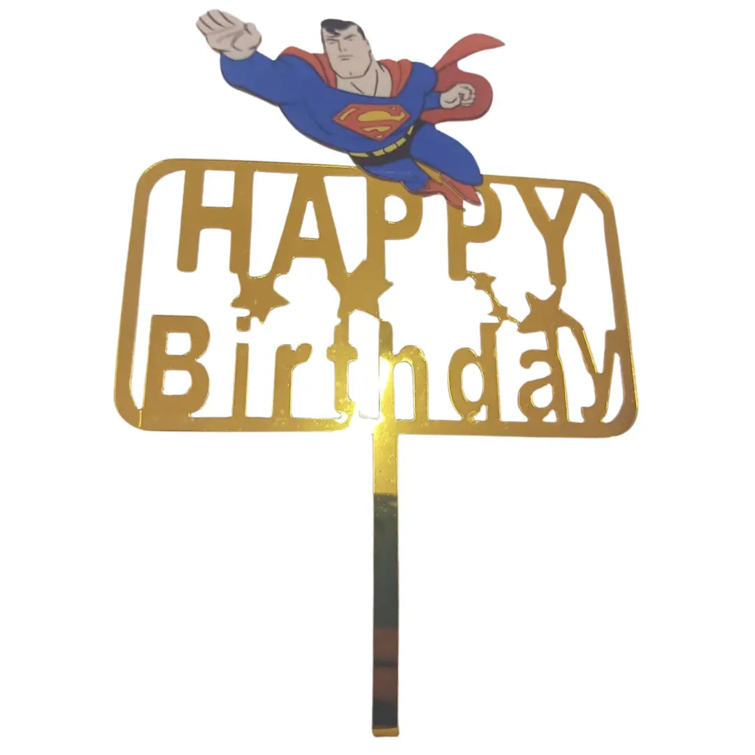 Character Cake toppers - Acrylic, Happy Birthday Honey Bee