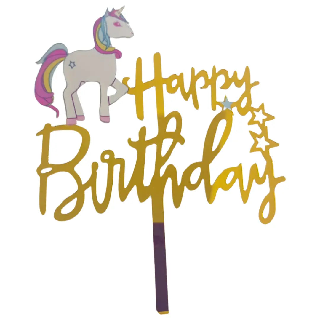 Character Cake toppers - Acrylic, Happy Birthday Honey Bee