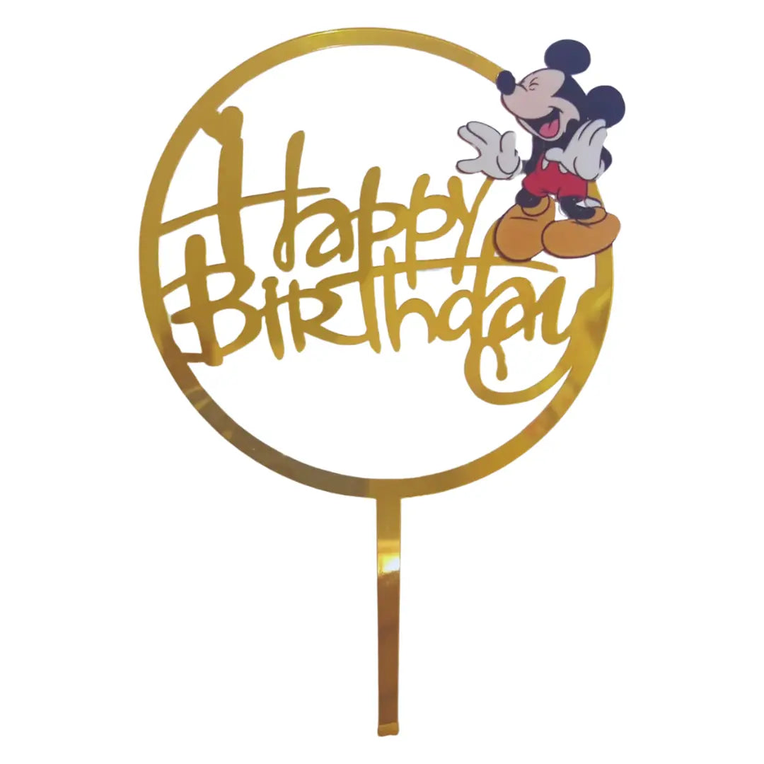 Character Cake toppers - Acrylic, Happy Birthday Honey Bee