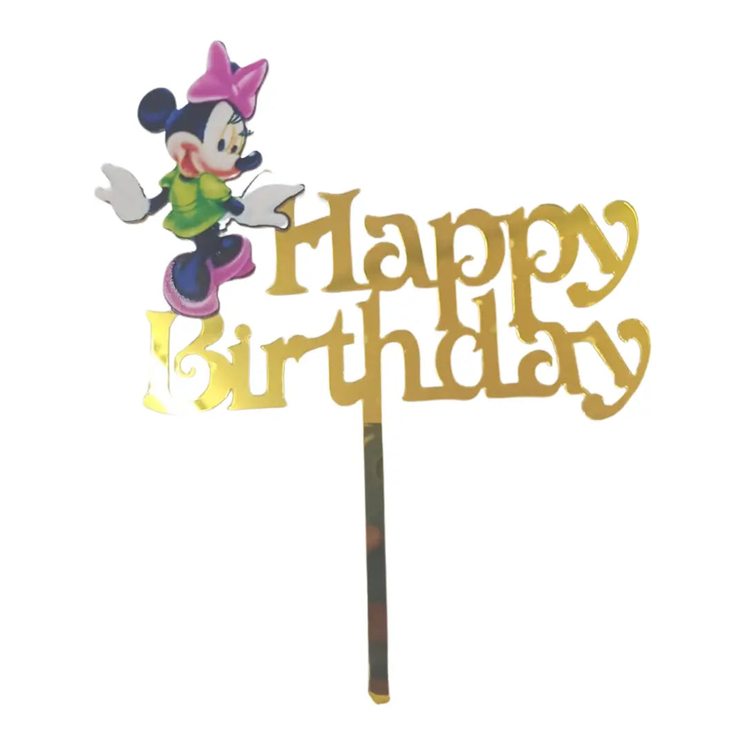 Character Cake toppers - Acrylic, Happy Birthday Honey Bee