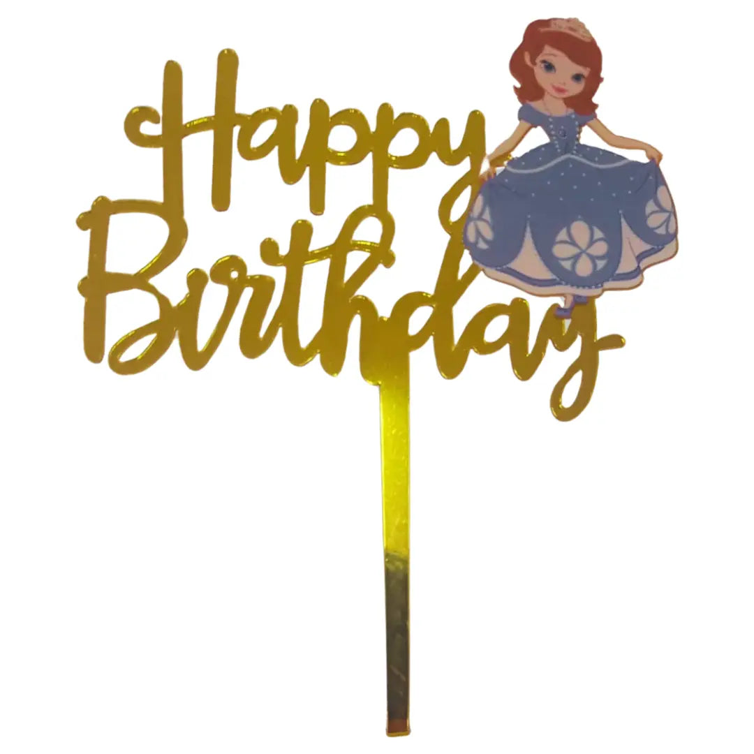 Character Cake toppers - Acrylic, Happy Birthday Honey Bee