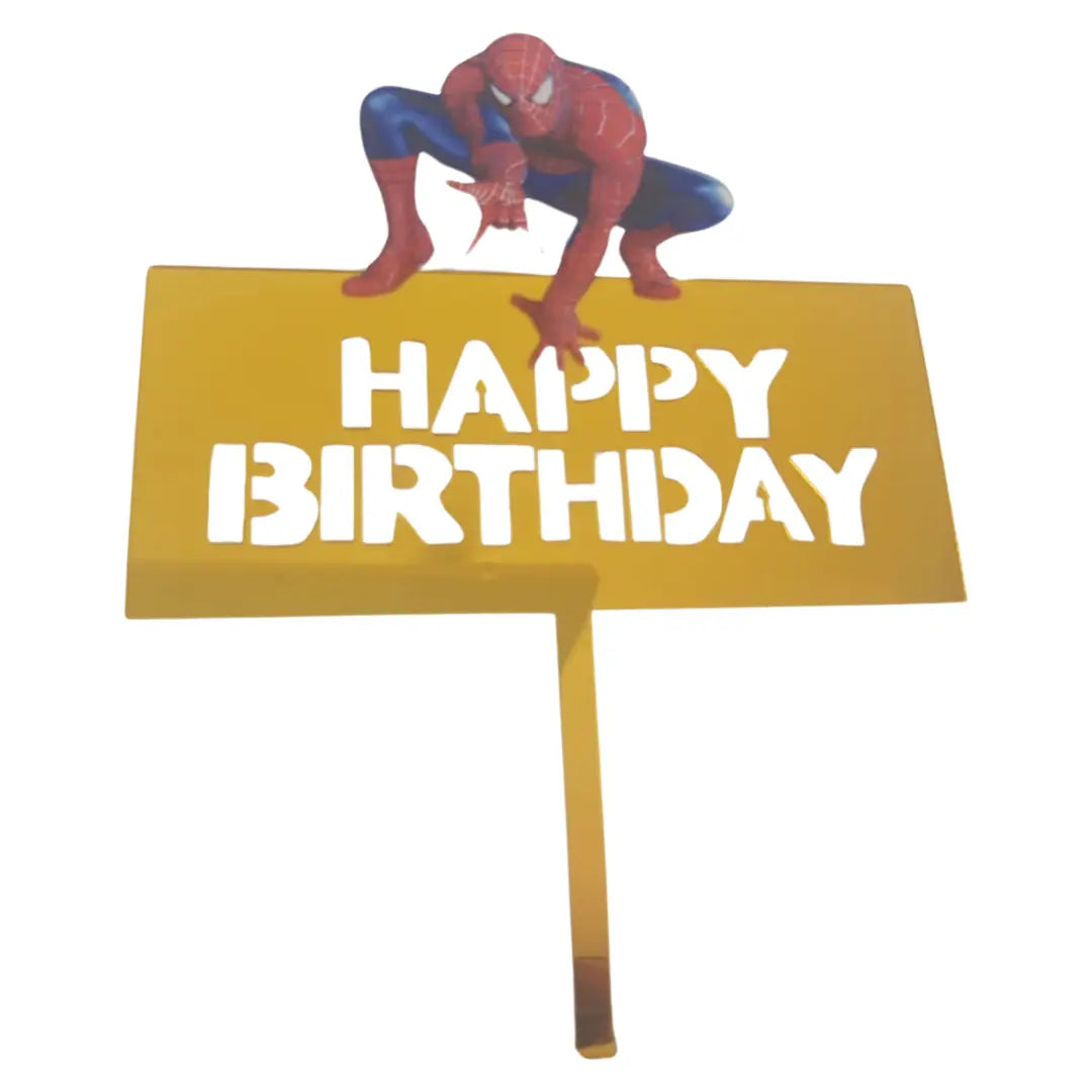 Character Cake toppers - Acrylic, Happy Birthday Honey Bee