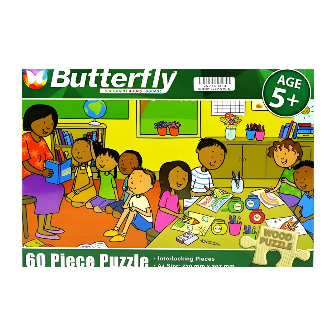 In The Classroom Wooden Puzzle 60pcs BUTTERFLY