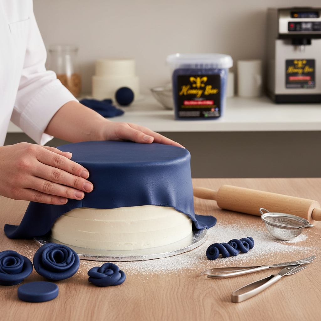 Premium Fondant – Navy Blue, Assorted Sizes