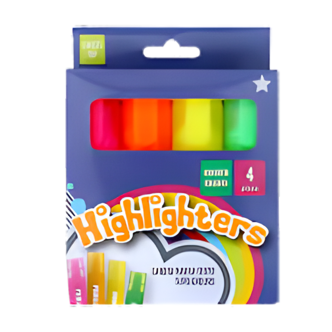 Penguin Highlighters Pack of 4