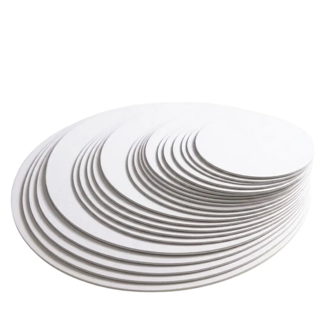 Cake Boards Thick - White, Round, Assorted Sizes Honey Bee