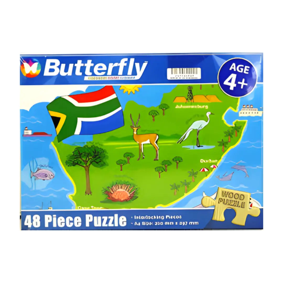 South Africa Wooden Puzzle 48pcs BUTTERFLY