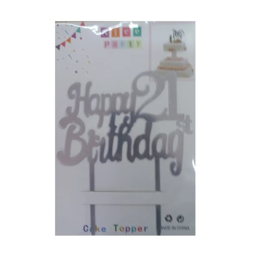 Acrylic Cake Topper Happy Birthday Numbered Honey Bee