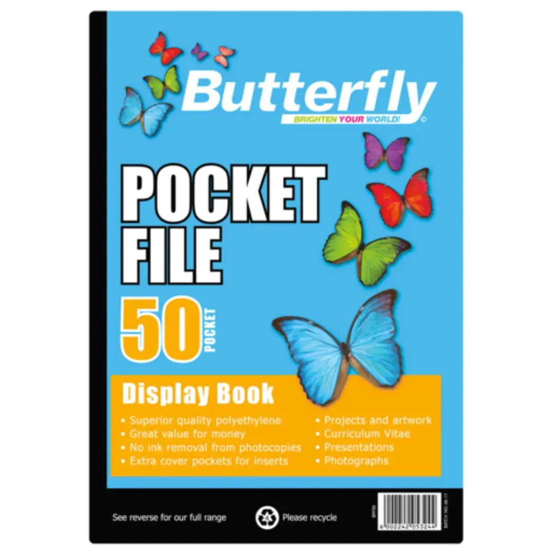 Butterfly Flip Files Assorted Sizes Honey Bee