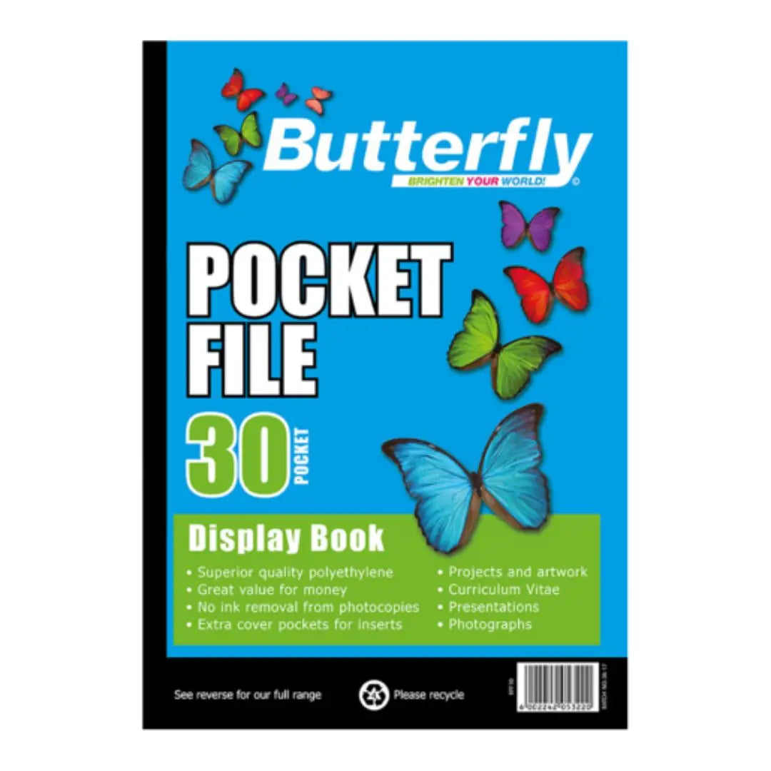 Butterfly Flip Files Assorted Sizes Honey Bee
