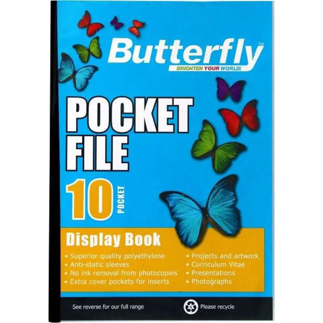 Butterfly Flip Files Assorted Sizes Honey Bee
