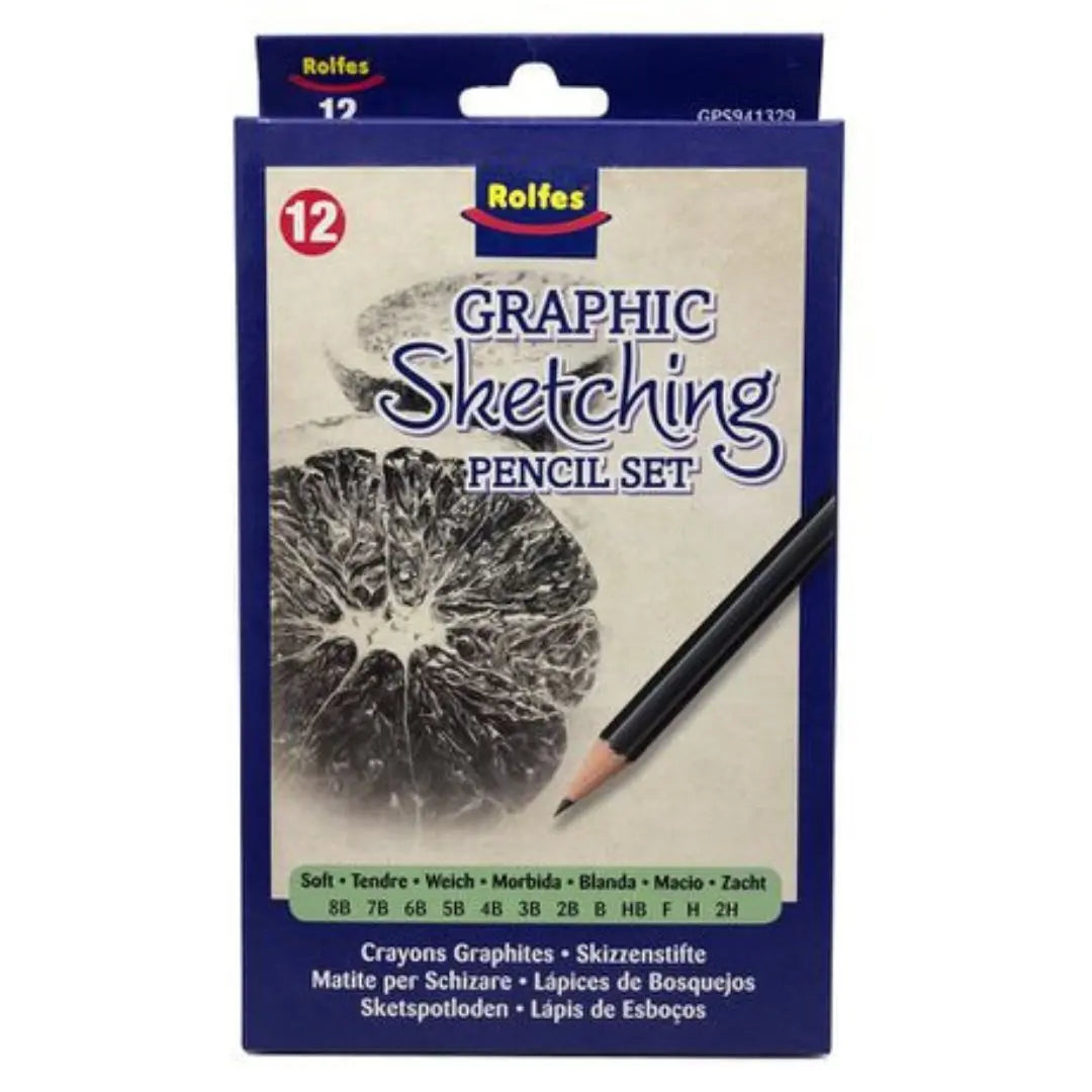 Rolfes Graphic Sketching Pencil Set of 12 Honey Bee