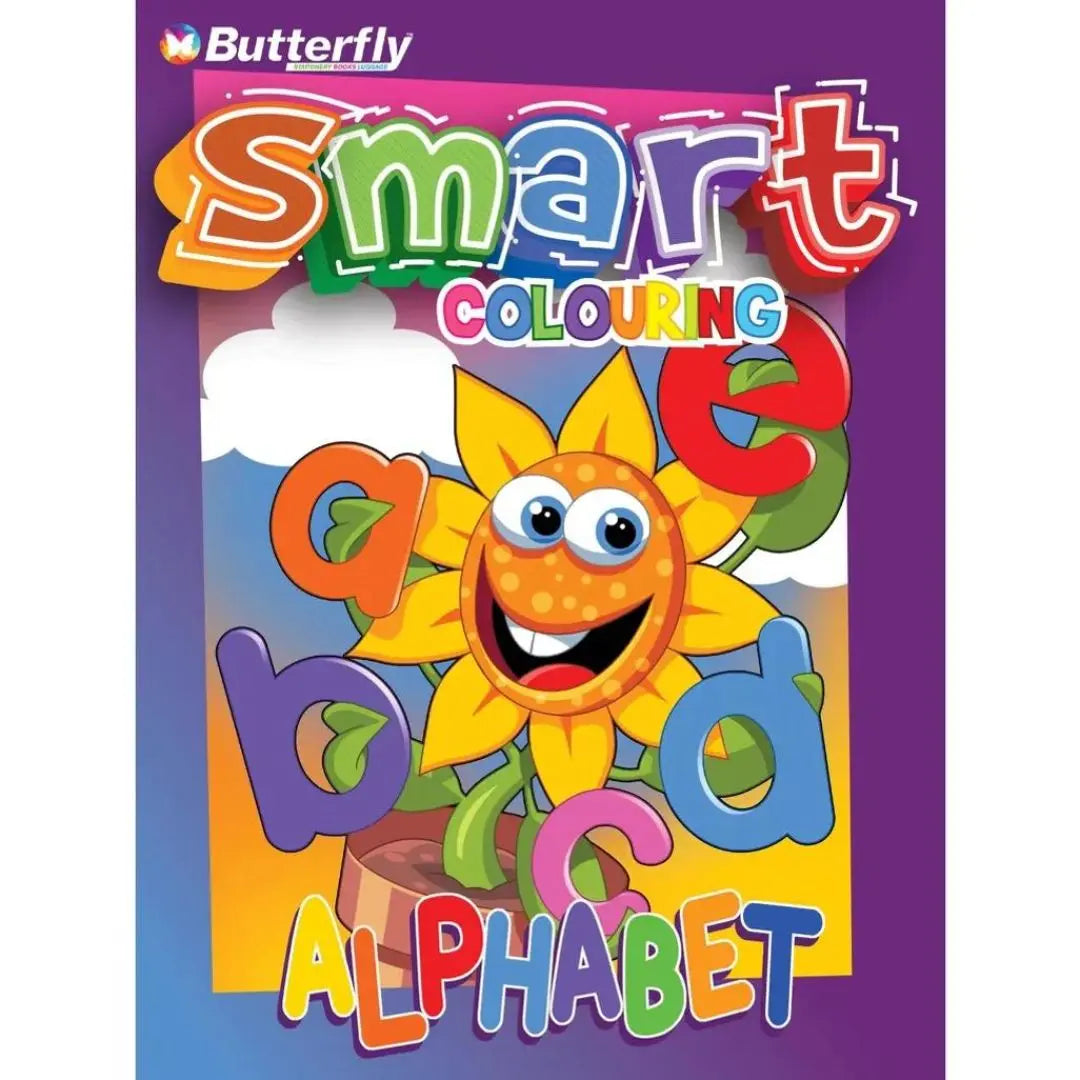 Butterfly Colouring Book Smart Alphabet 96 Pages Honey Bee