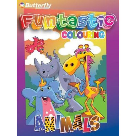 Butterfly Colouring Funtastic Animals 96 Pages