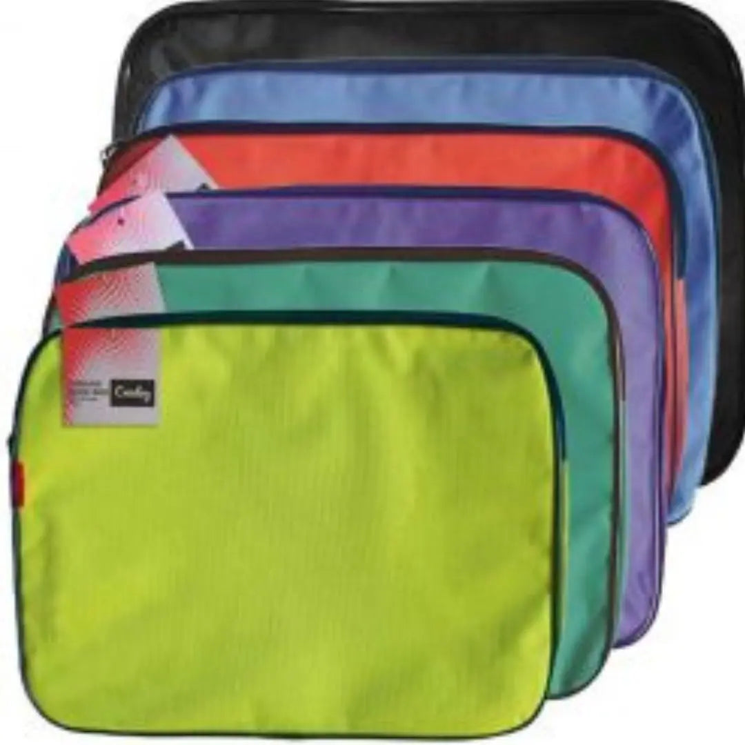 Croxley Canvas Gusset Book Bags Assorted Colours. Honey Bee