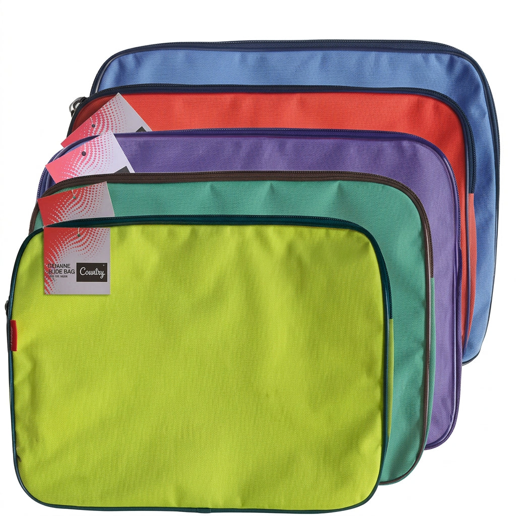 Croxley Canvas Gusset Book Bags Assorted Colours. Honey Bee