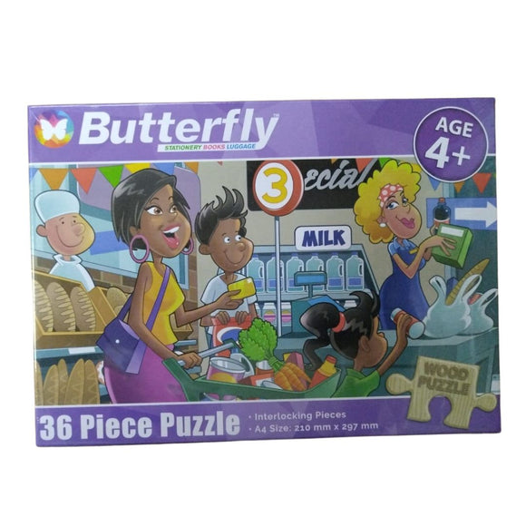 Butterfly Wooden Puzzle 36 pc