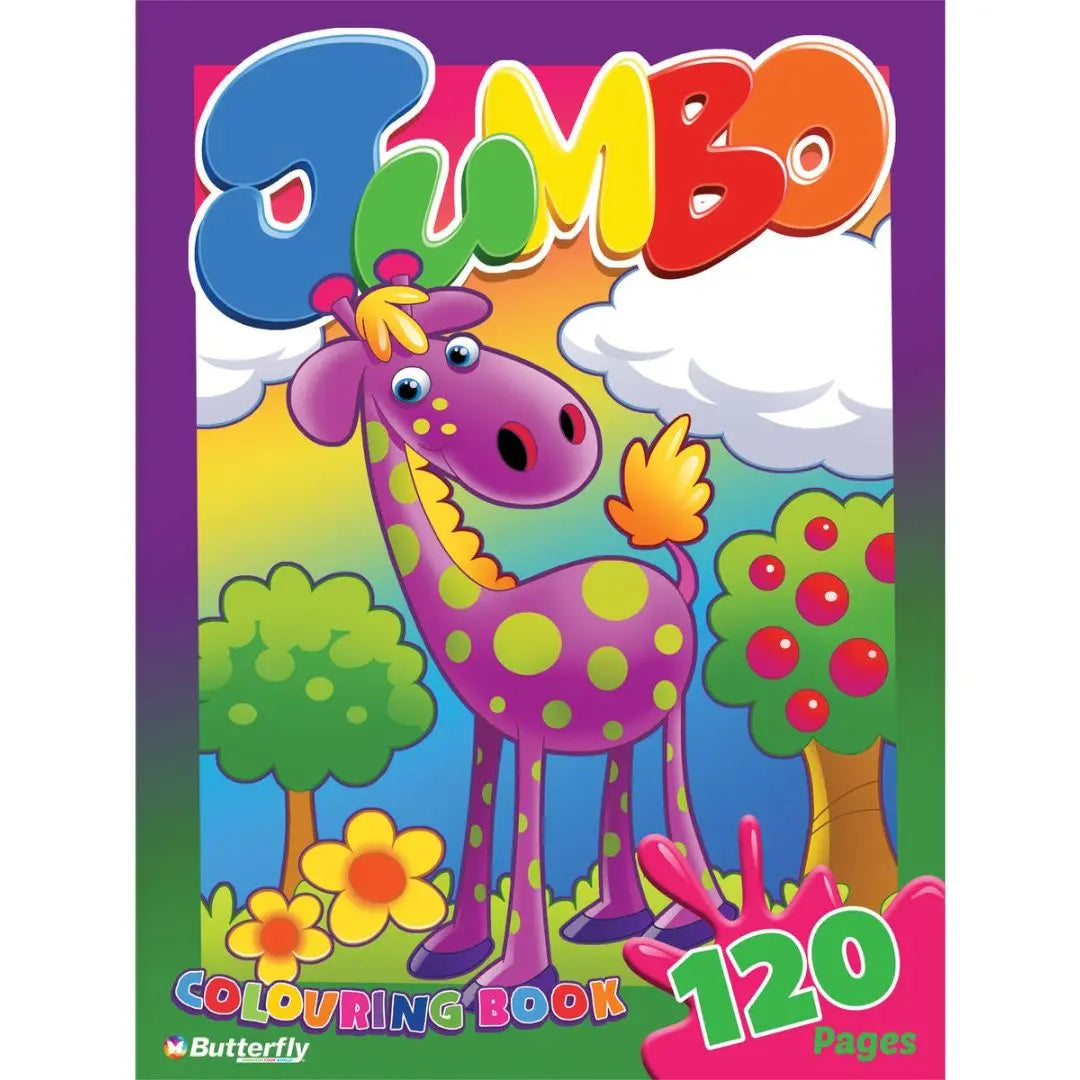 Butterfly Colouring Book Jumbo 120 Pg Honey Bee