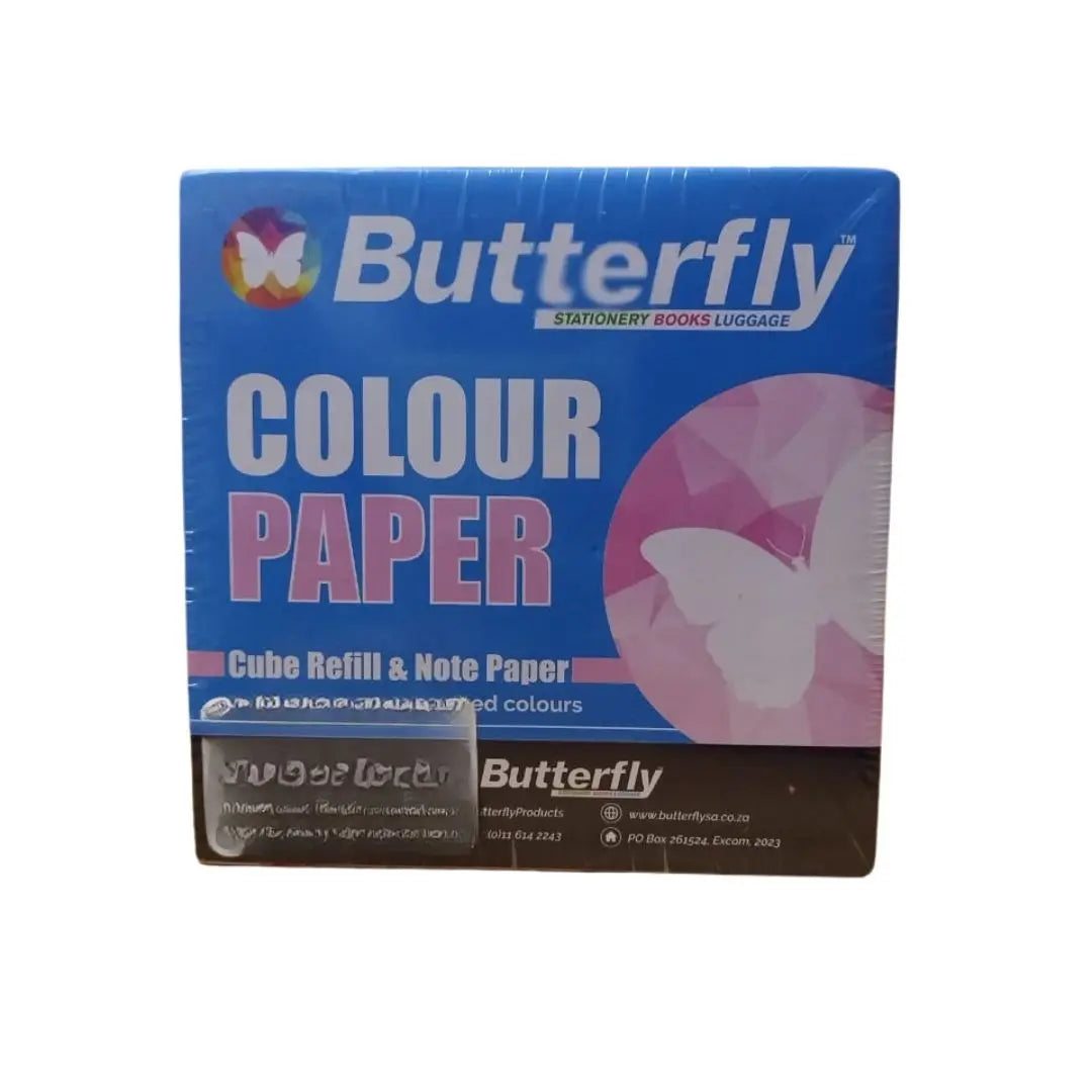 Butterfly Cube Refill and Note Paper Assorted Honey Bee