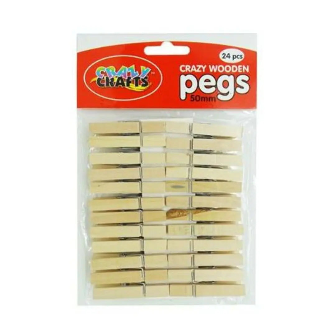 Wooden Pegs Plain 35mm Honey Bee