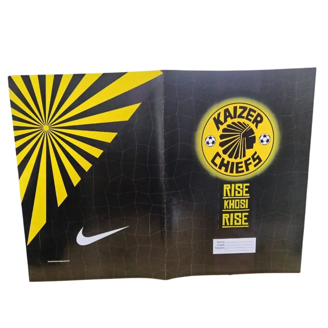 A4 Precut-Book Covers- Kaizer Chiefs Themed Pack of 5 Honey Bee