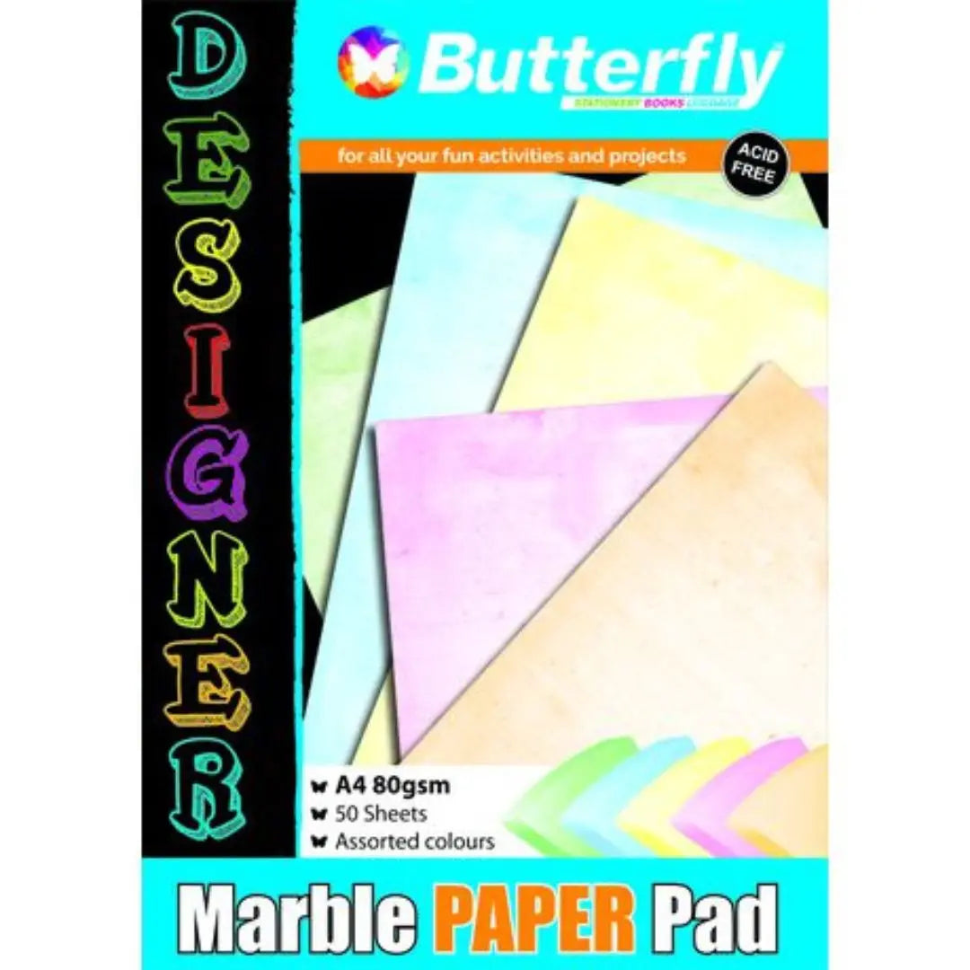Butterfly Marble Paper Pad Honey Bee