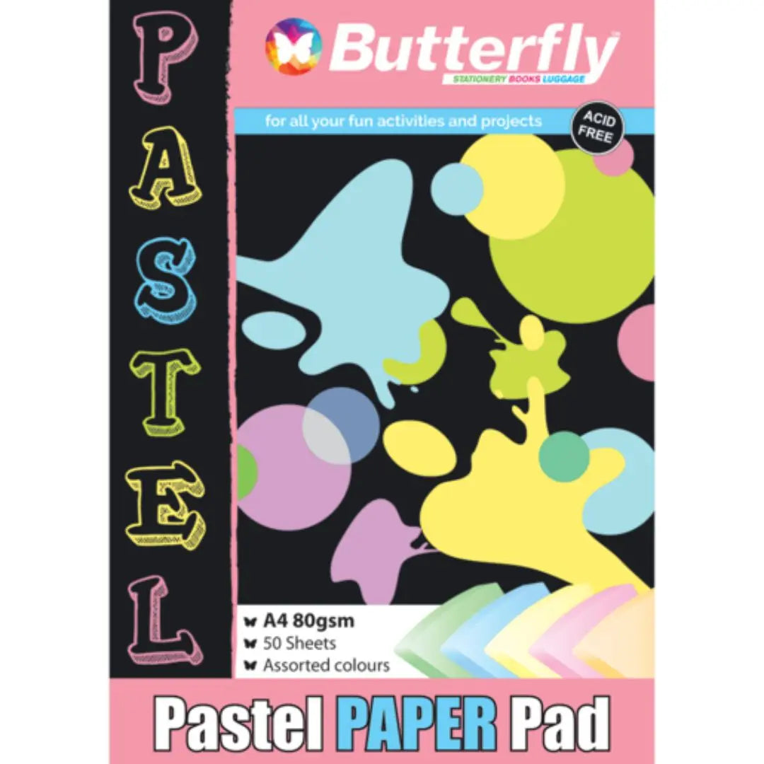 Butterfly Pastel Paper Pad Honey Bee