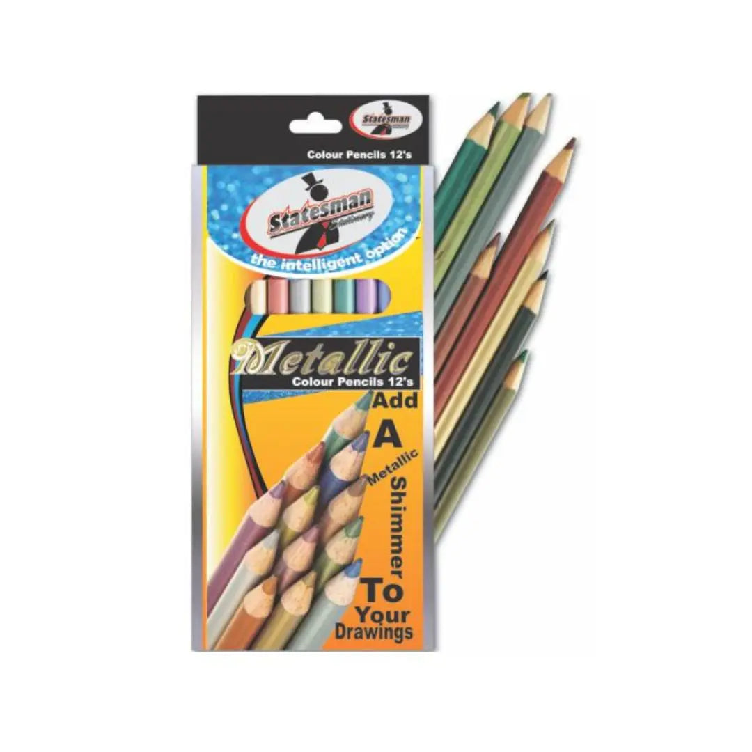 Metallic Pencil Colours 12's Honey Bee