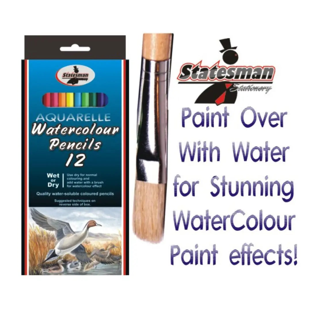 Colour Pencils Aquarelle Pack of 12 Honey Bee