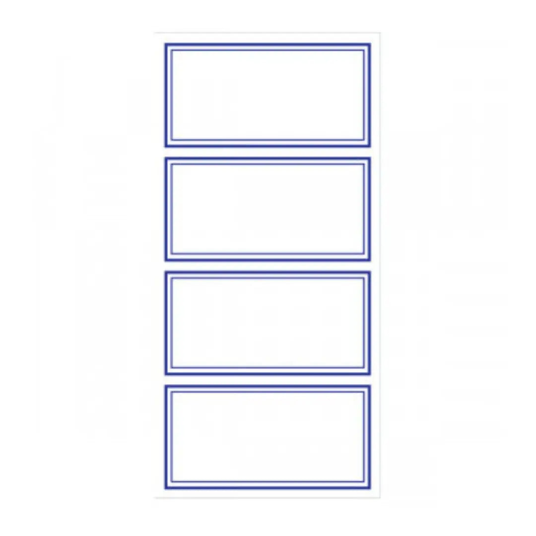 Blue Border Labels. Honey Bee