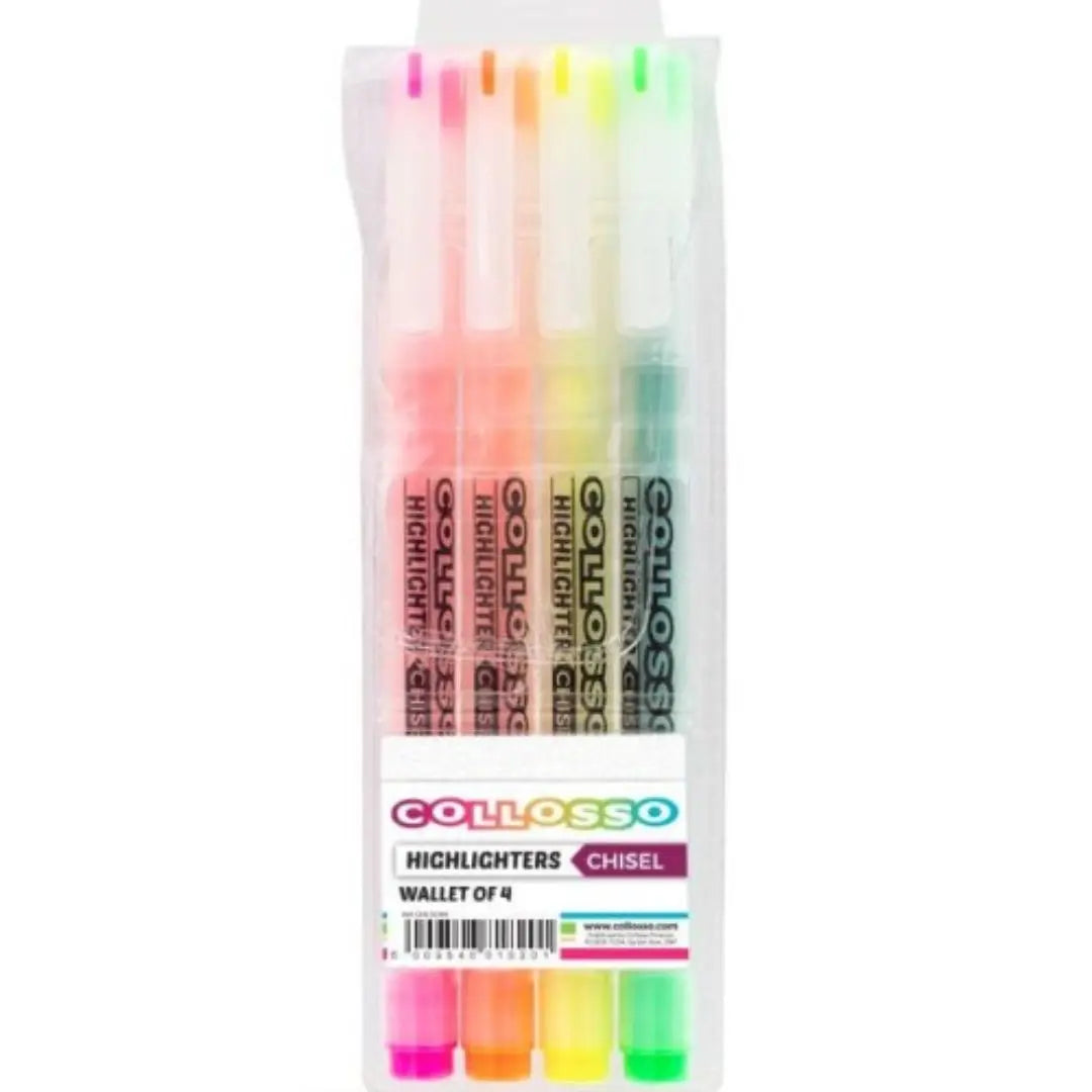 Collosso Highlighters Wallet of 4 Honey Bee